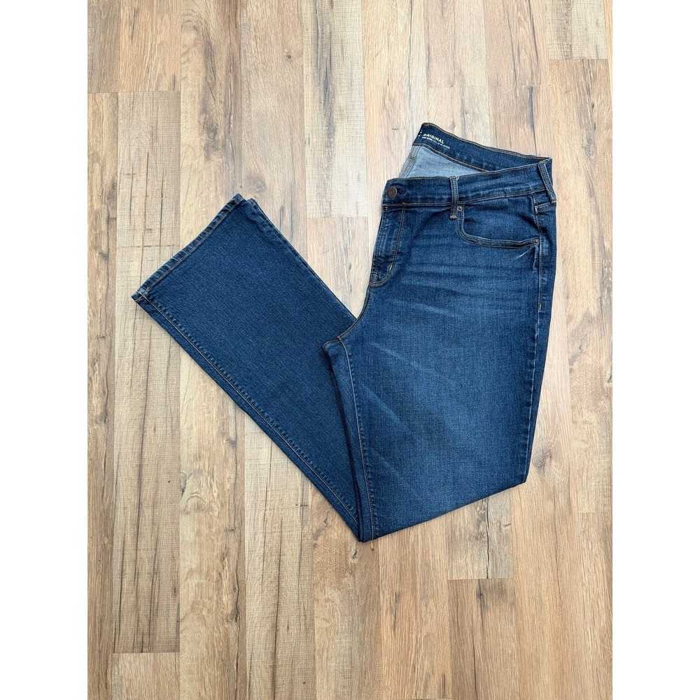 Old Navy‎ Original Women's Mid-Rise Stretch Bootcut Jeans Dark Wash Size 14